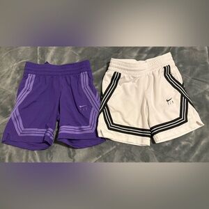 Nike Kids' Purple and White Shorts Duo